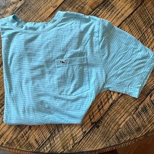Vineyard Vines Aqua Striped Shirt